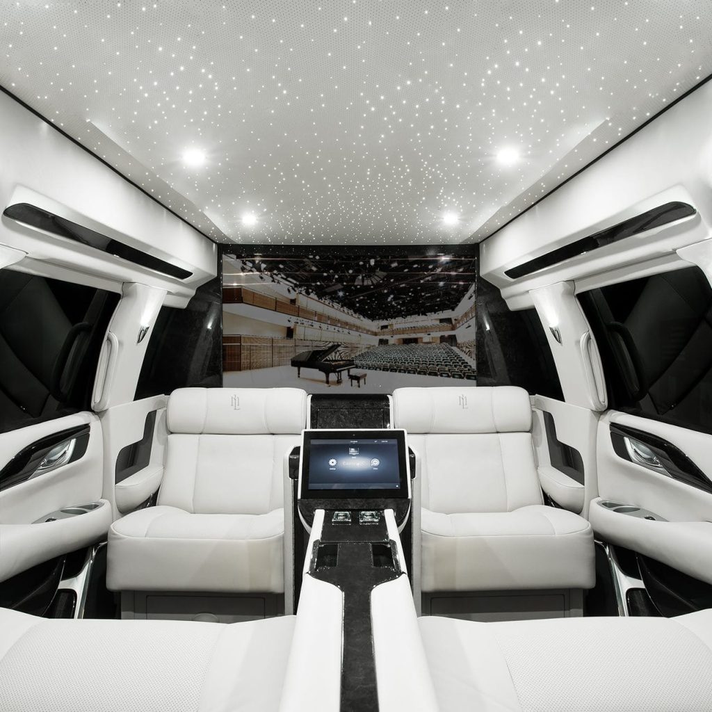 Drive Safely in Luxury SUV with Privacy Partition