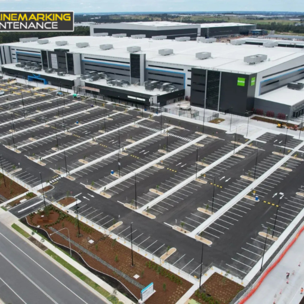 Professional Parking Lot and Pedestrian Zone Marking for Sydney Shopping Centers