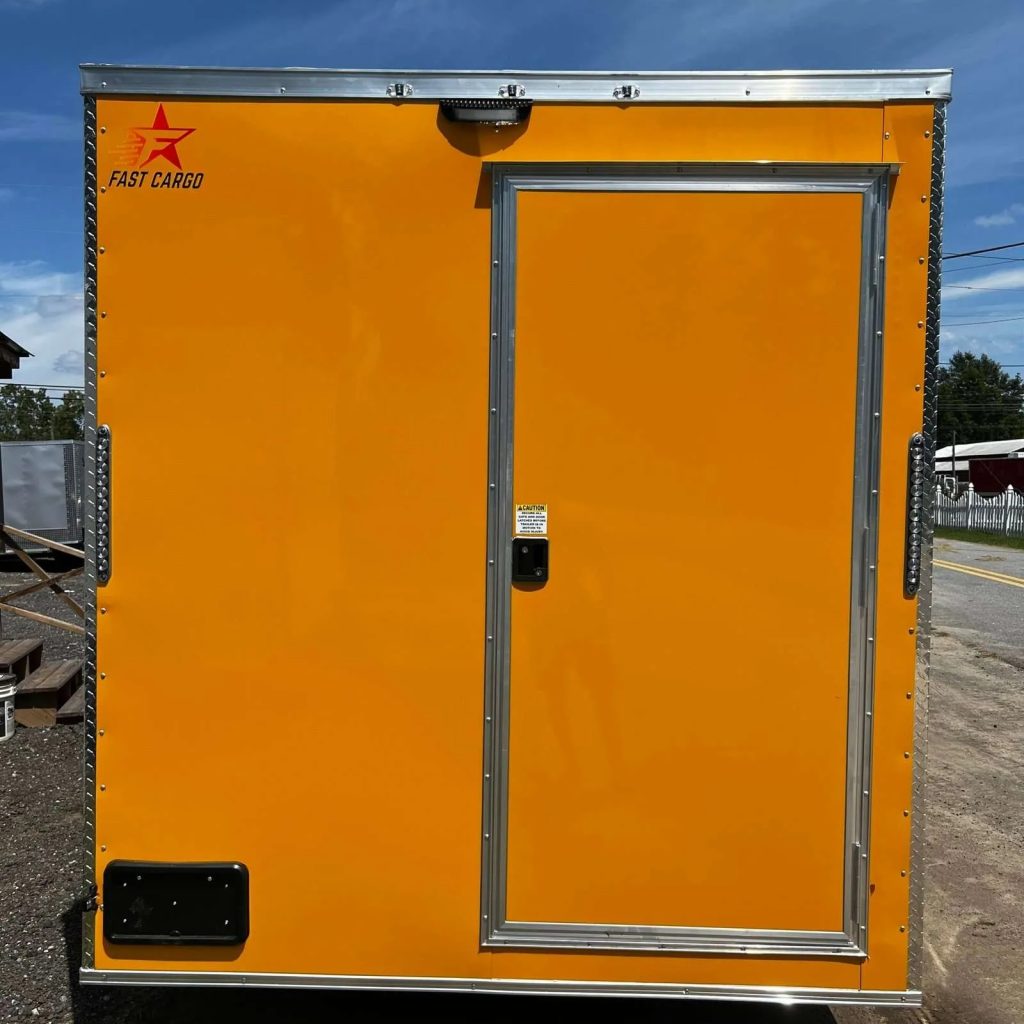 Elegant 7×16 Custom Enclosed Trailer in Titanium Silver Frost